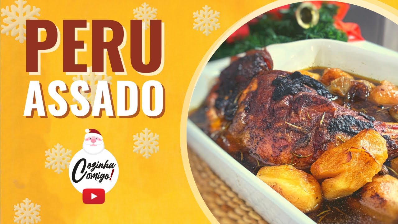 PERNA DE PERU ASSADA NO FORNO
