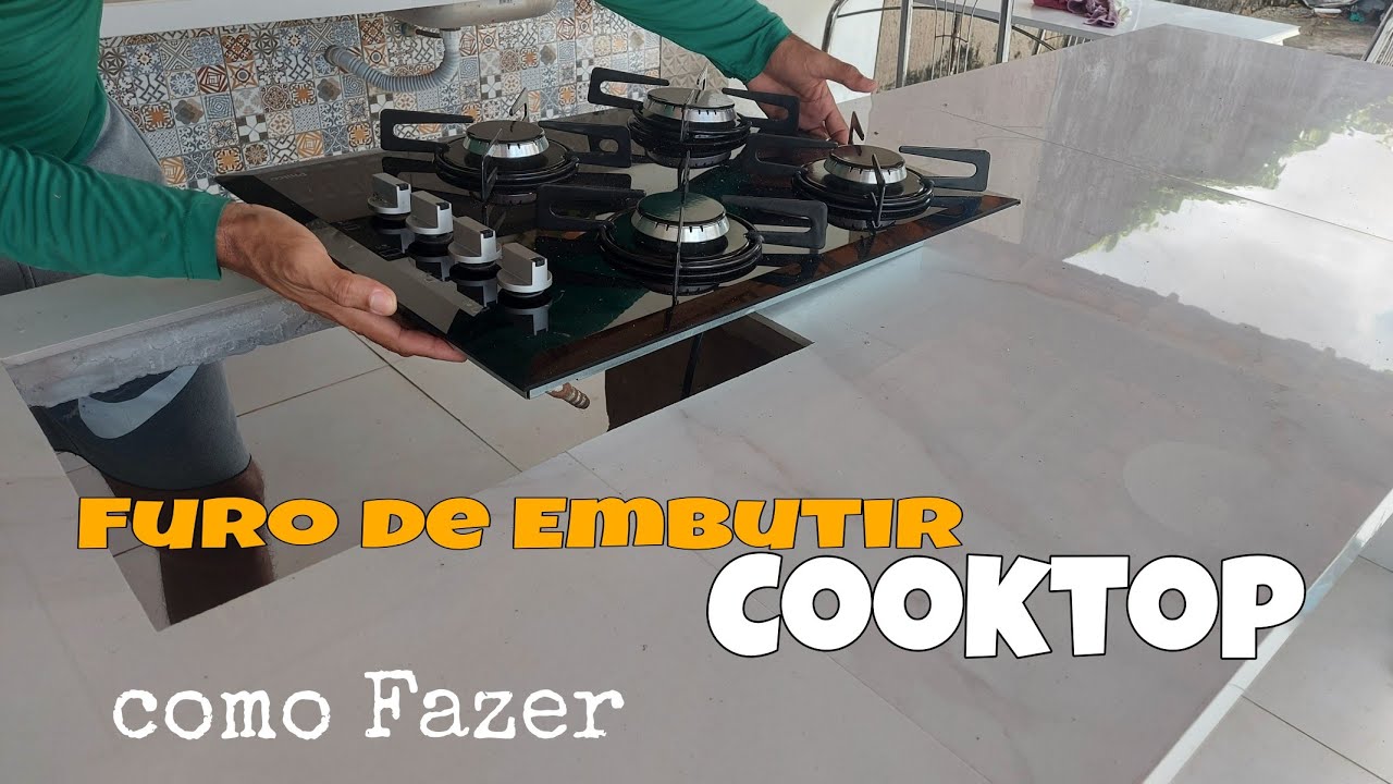 Corte do Furo do encaixe do Cooktop na bancada |Ótimas dicas.