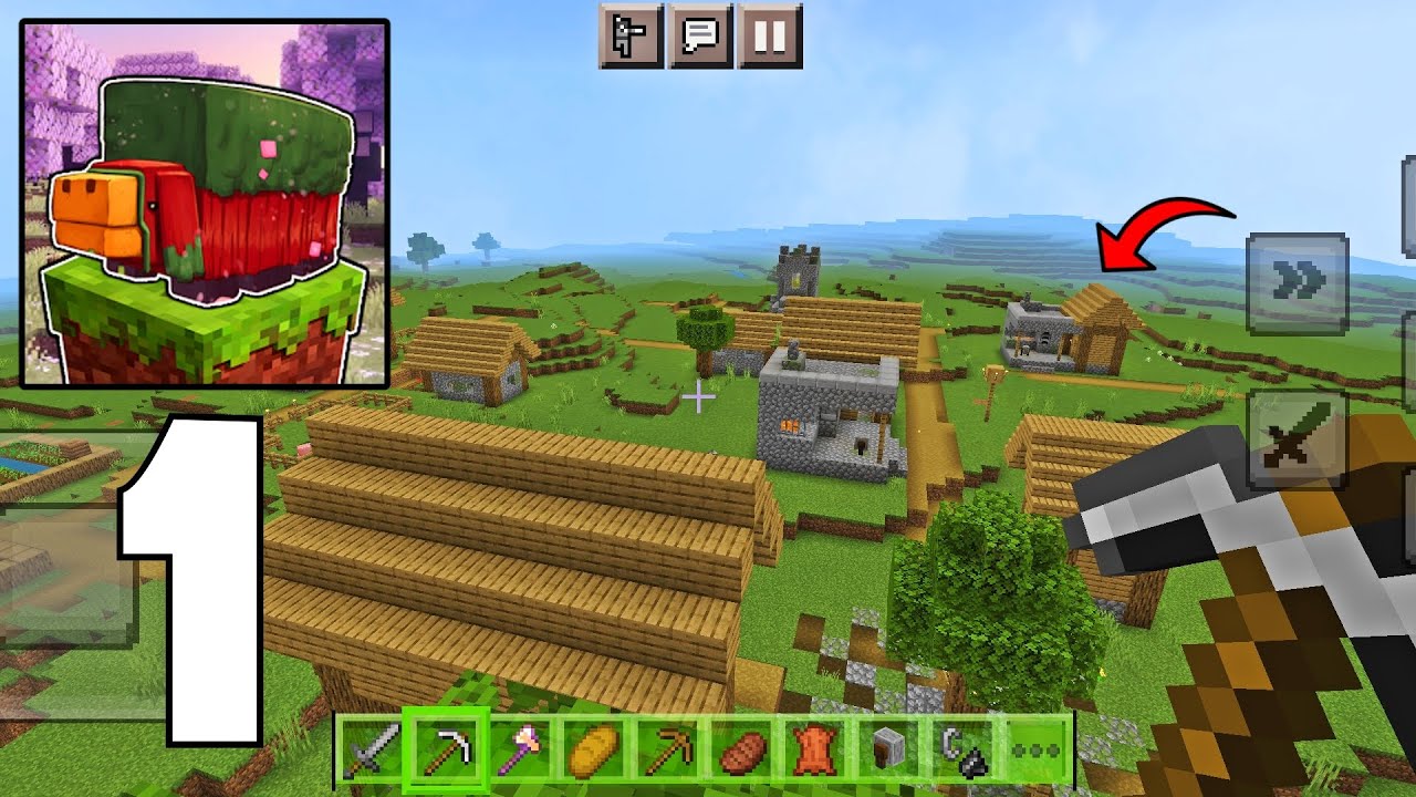 Craftsman 2024 Lokicraft - New Survival Gameplay Part 1 (VILLAGE AND RUINED PORTAL)