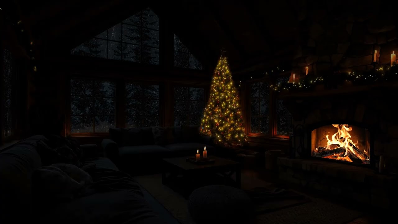 Drift Into Calm Sleep😴Soft Rain & Warm Fireplace Ambience for Deep Relaxation and Sweet Dreams🌧🔥
