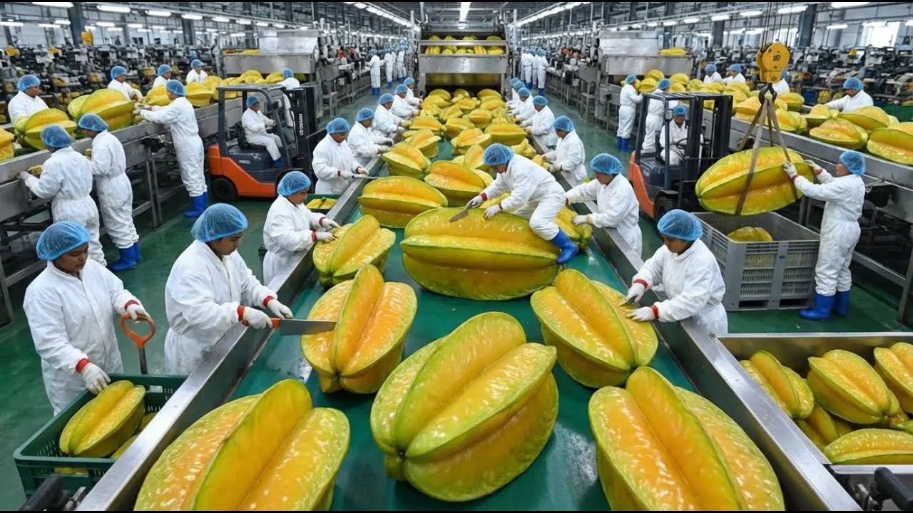 Star Fruit & Sweet Potato: INSANE Factory Automation & AI Quality Control | How Food Is Made