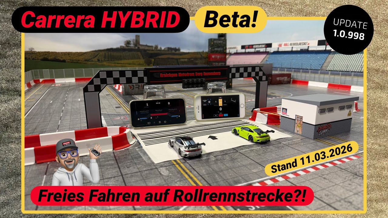 BETA: Carrera HYBRID auf Roll-Rennstrecke?! Wie ist der Stand zum 11.03.2026?