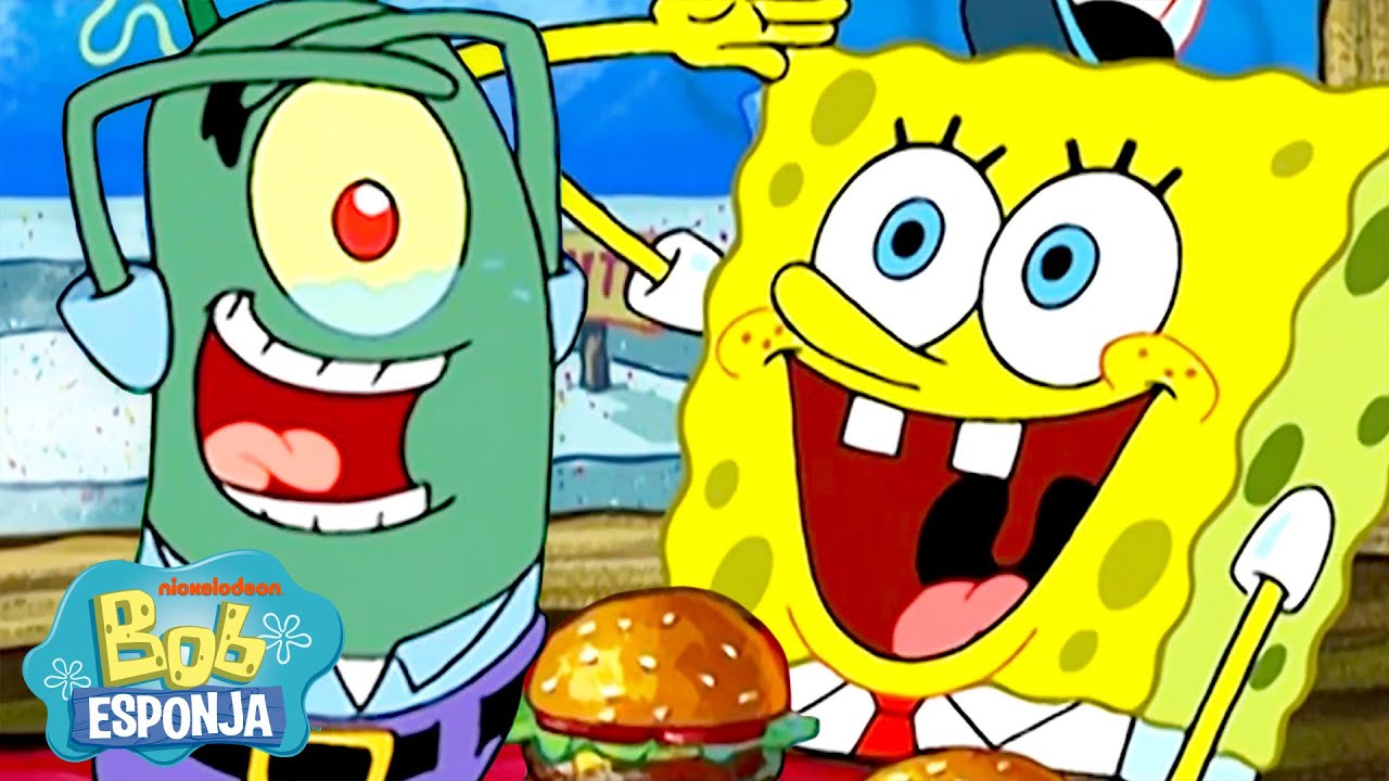 Bob Esponja | A Hora do Poder do Plankton 👁️ | Melhores Episódios | Bob Esponja em Português