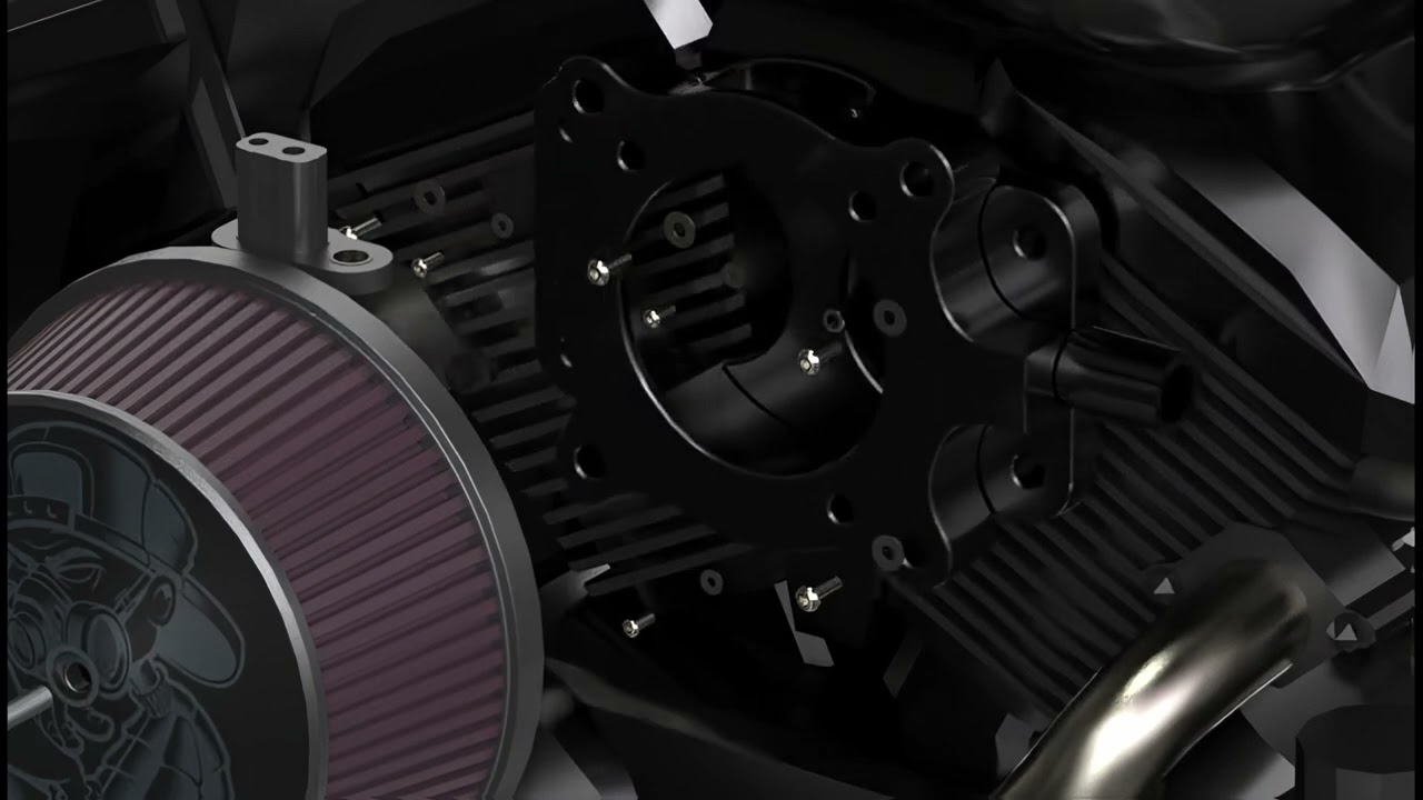 Kawasaki Vulcan vn900 to Harley Super Sucker Intake Air Cleaner Adapter + STAGE 1 Intake Air Filter