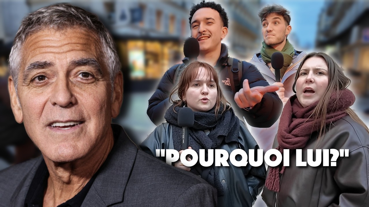 French People React to George Clooney Becoming French! Street Interviews in Paris