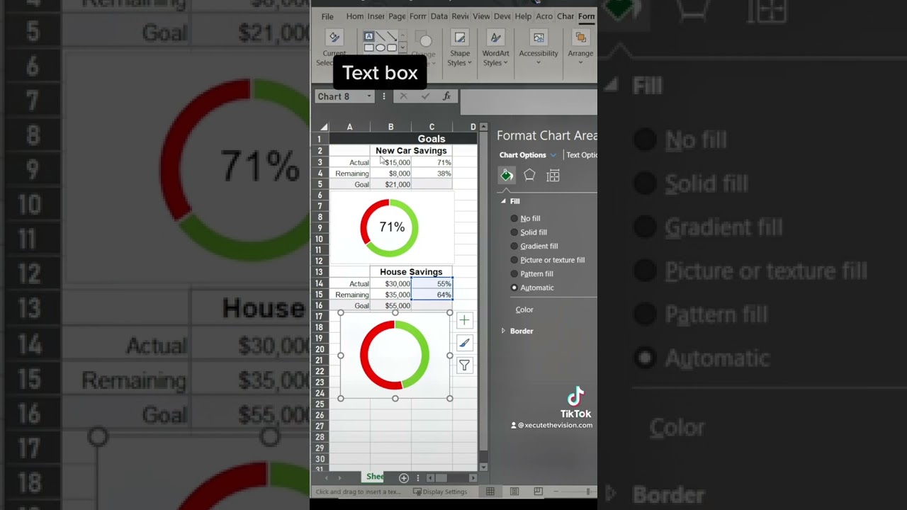 Совет Excel по составлению процентной диаграммы прогресса