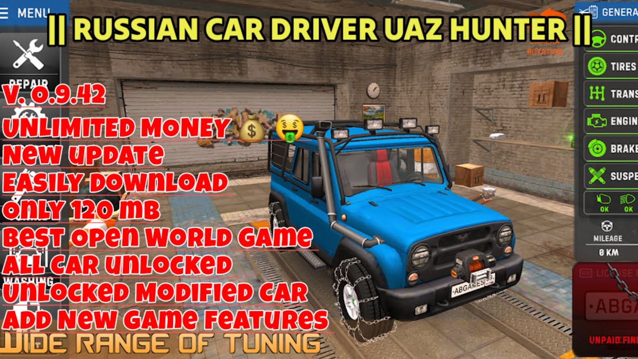 HOW TO GET UNLIMITED MONEY IN RUSSIAN CAR DRIVER UAZ HUNTER || Russian car driver MOD APK ||