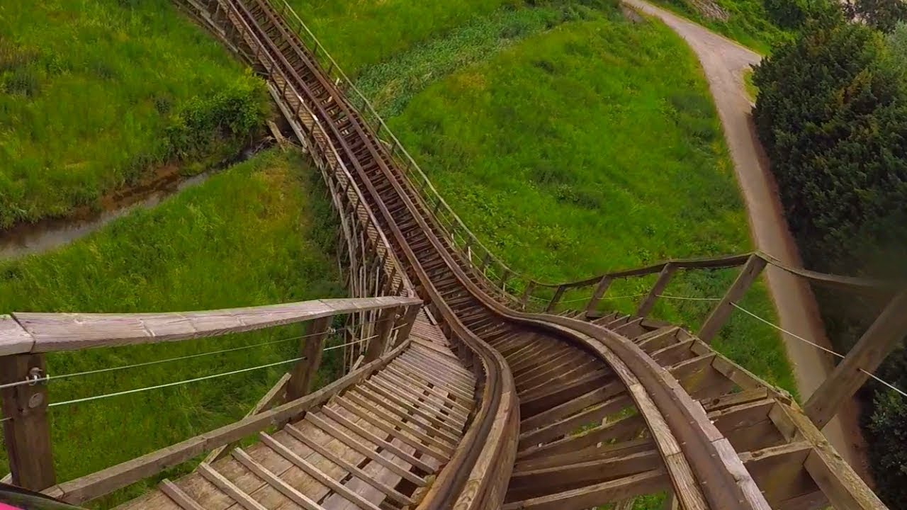 Anaconda Front Row On Ride POV - Walygator Parc