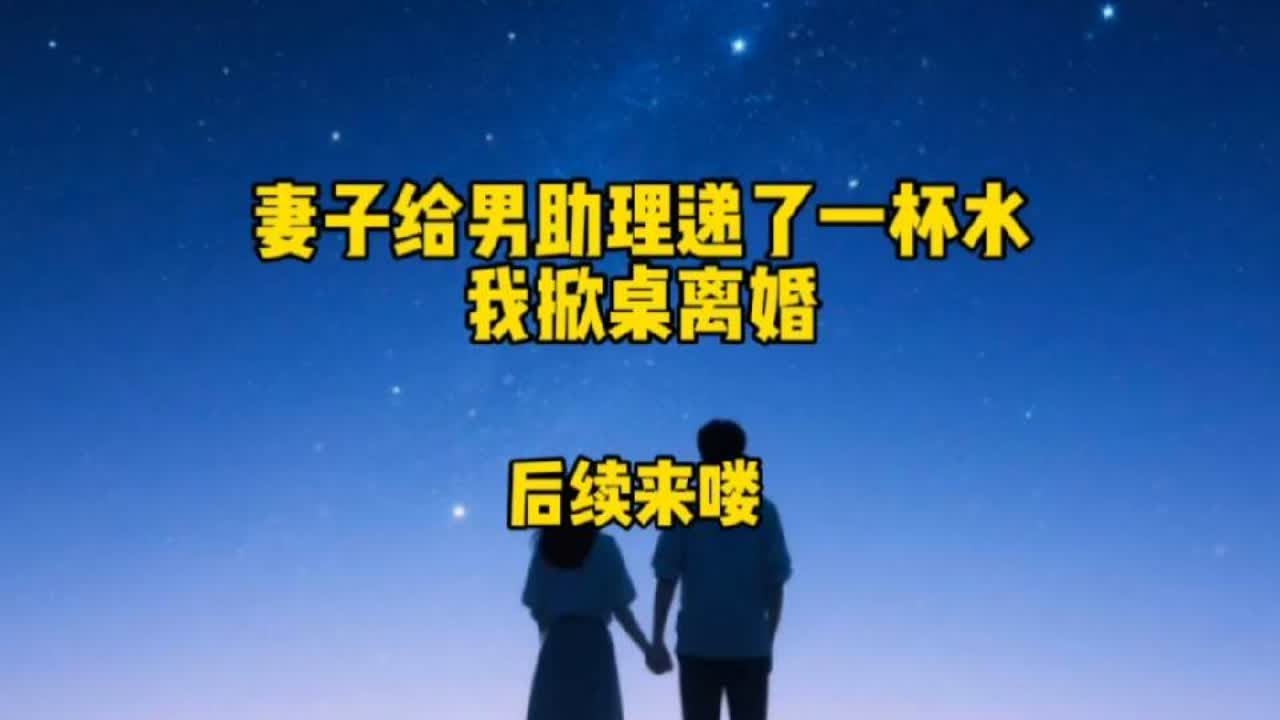 当妻子收到我起诉离婚的法院传票时后续来了#二次元 #柳如烟 #漫画解说 #妻子给男助理递了一杯水我掀桌离婚 #有声漫画