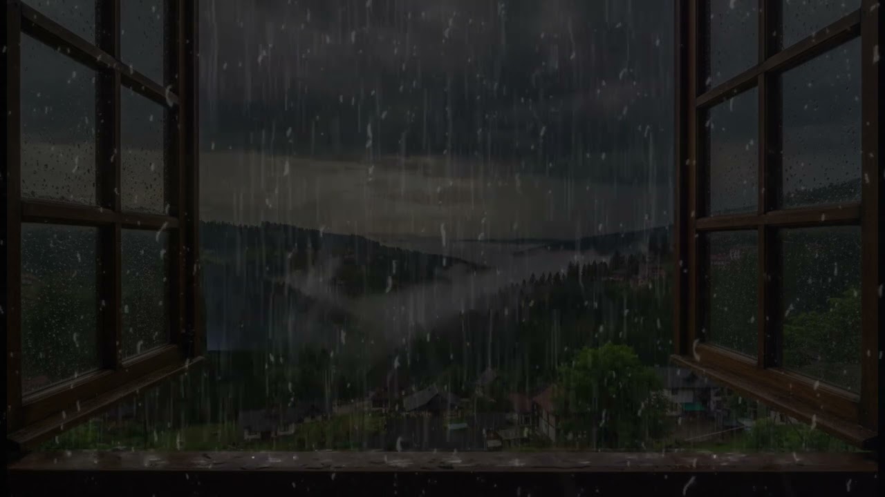 Heavy Rain Sounds for Sleep, Study & Relax (No Ads) | 3 Hours Rain for Focus