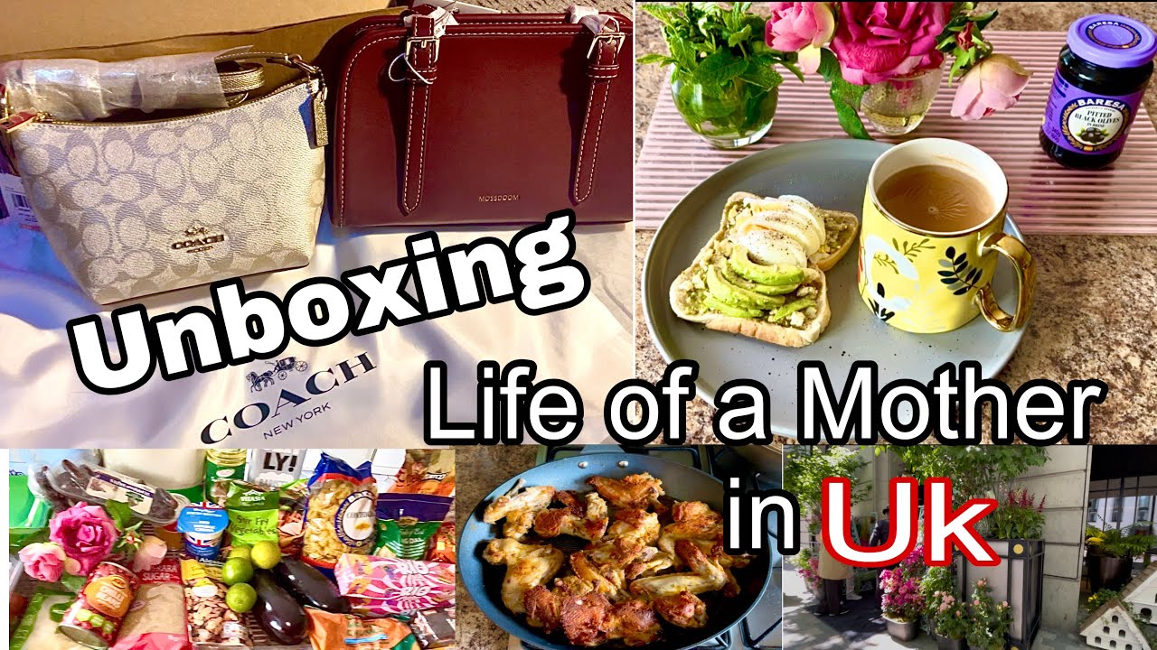 LONDON daily routine | Designer COACH BAG & MOSSDOOM BAG UNBOXING/ CHICKEN WINGS RECIPE+Lidl Grocery