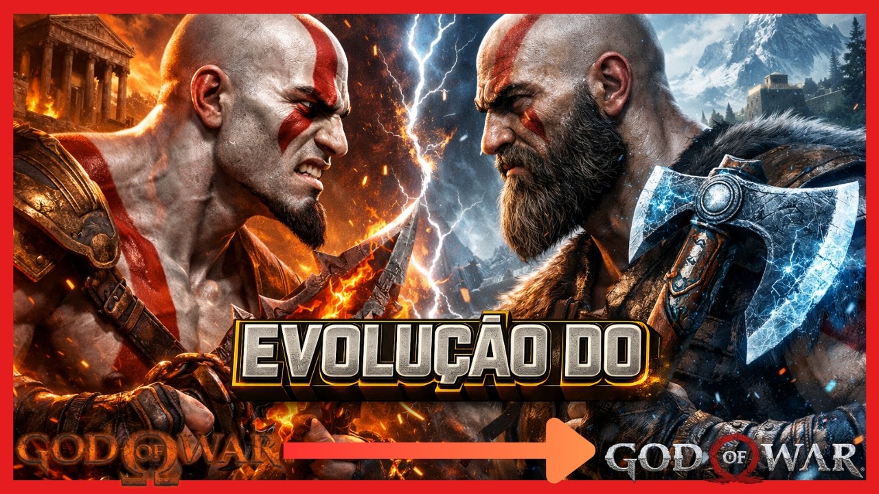 A Cronologia Completa de God of War — A História de Kratos ⚔️