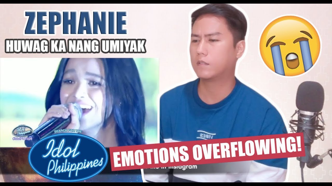 VOCALIST REACTS to Zephanie -  Huwag Ka Nang Umiyak [Idol Philippines Top 6]