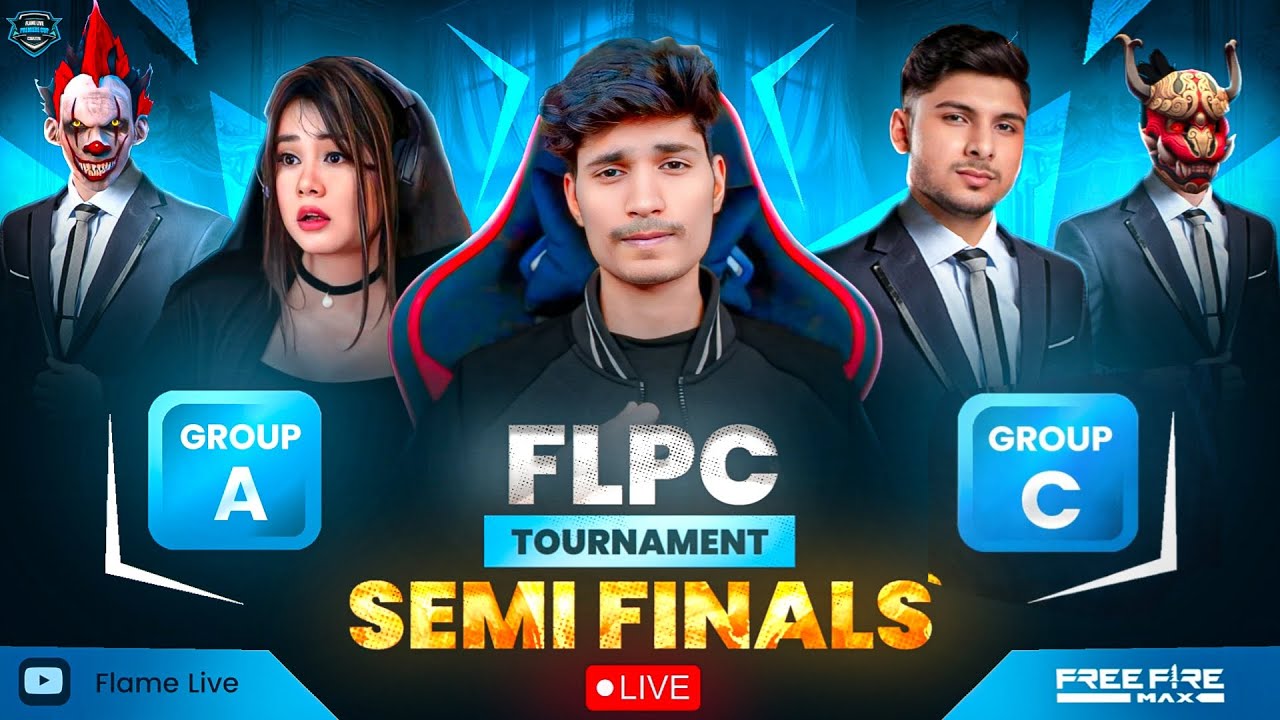 FLPC TOURNAMENT 🏆 SEMI FINALS 🔥 GROUP AxC || FT- ZM, AYT, XT, FL, APEX7, KK, IQ, TNC @NonstopGaming_
