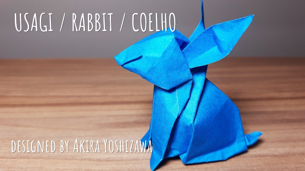Origami: USAGI / RABBIT / COELHO (designed by Akira Yoshizawa)