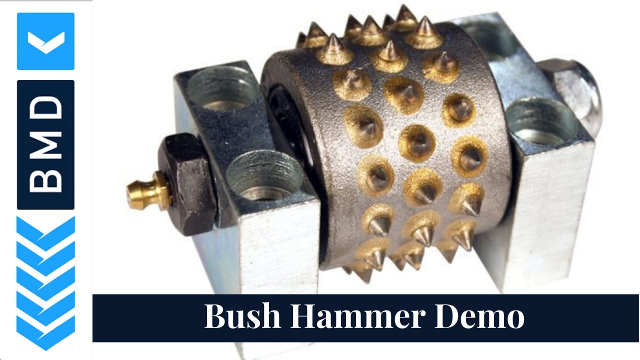 Bush Hammer Demo | Concrete Surface Prep Tool