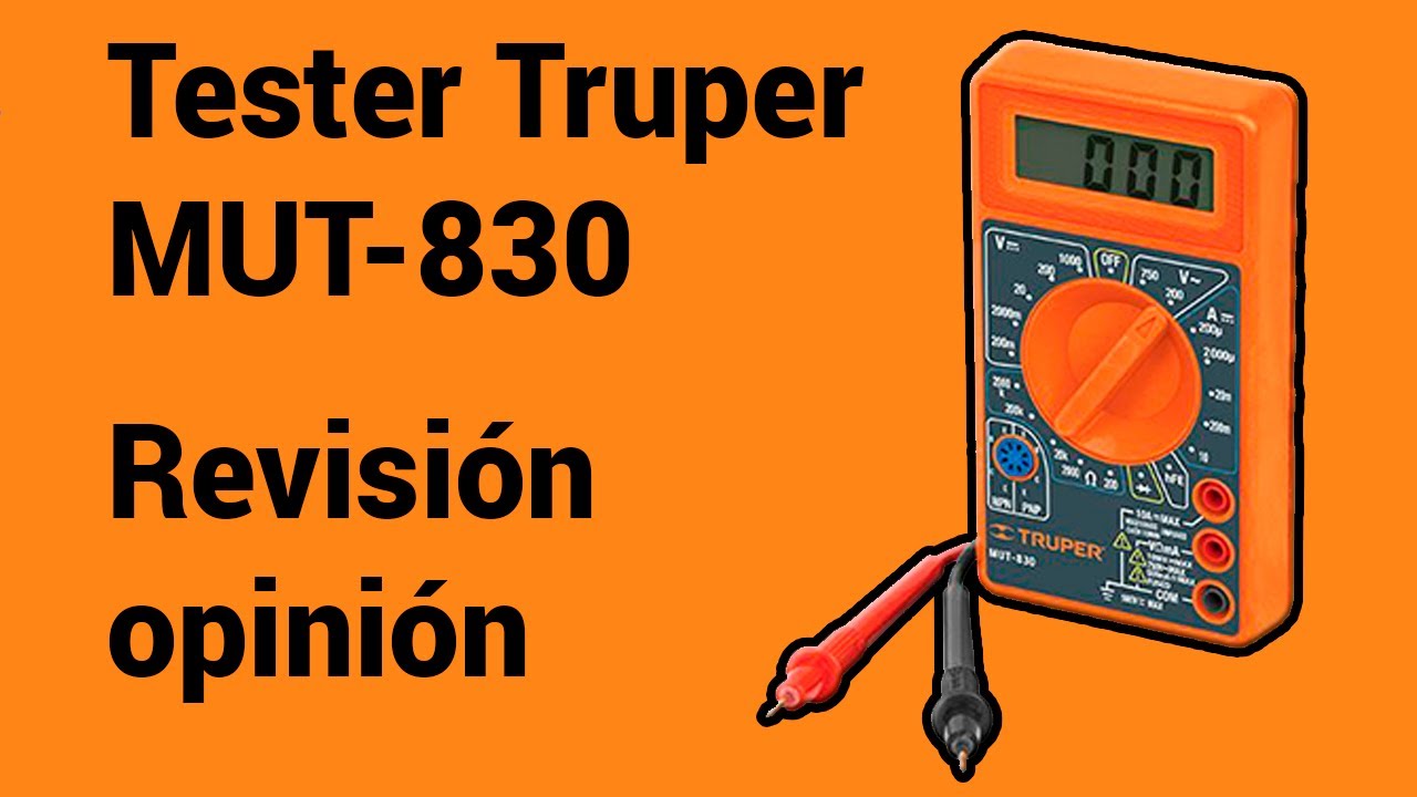 Tester Truper  MUT-830 Revisi&oacute;n opini&oacute;n