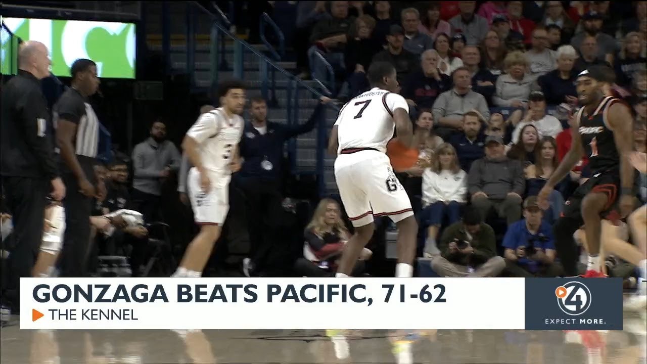 Gonzaga beats Pacific, 71-62