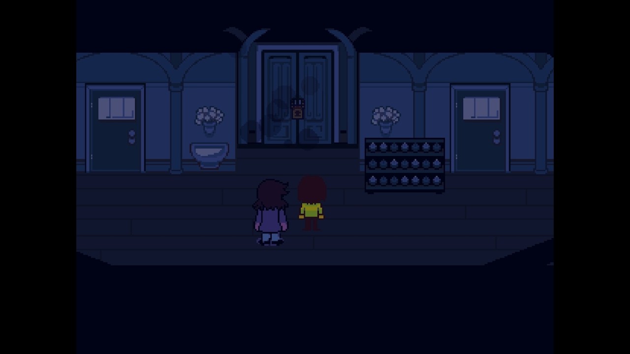 The deltarune church at night ambience