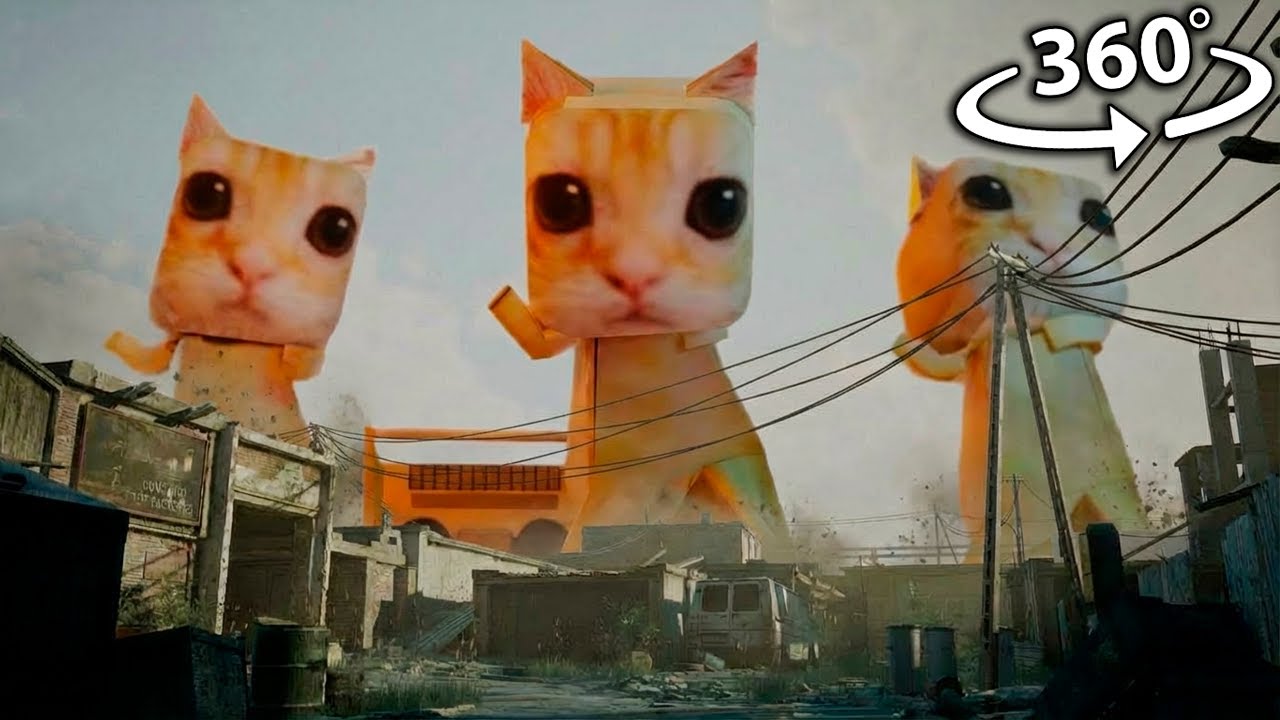 Ay mi Gatito Miau Miau Animation [360&deg; VR Video] [Siren Head] MONTAGEM MIAU (Letra)