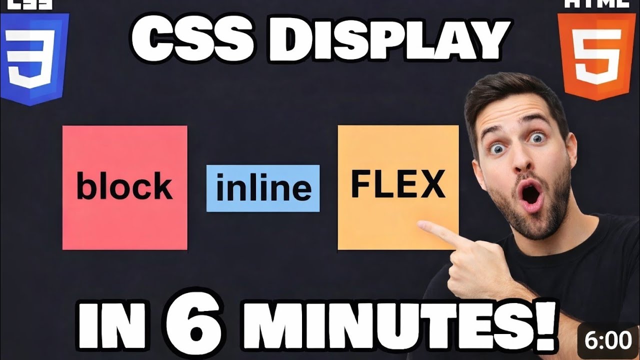 CSS Display: Block, Inline or Flex? – Visual Guide in 6 Minutes