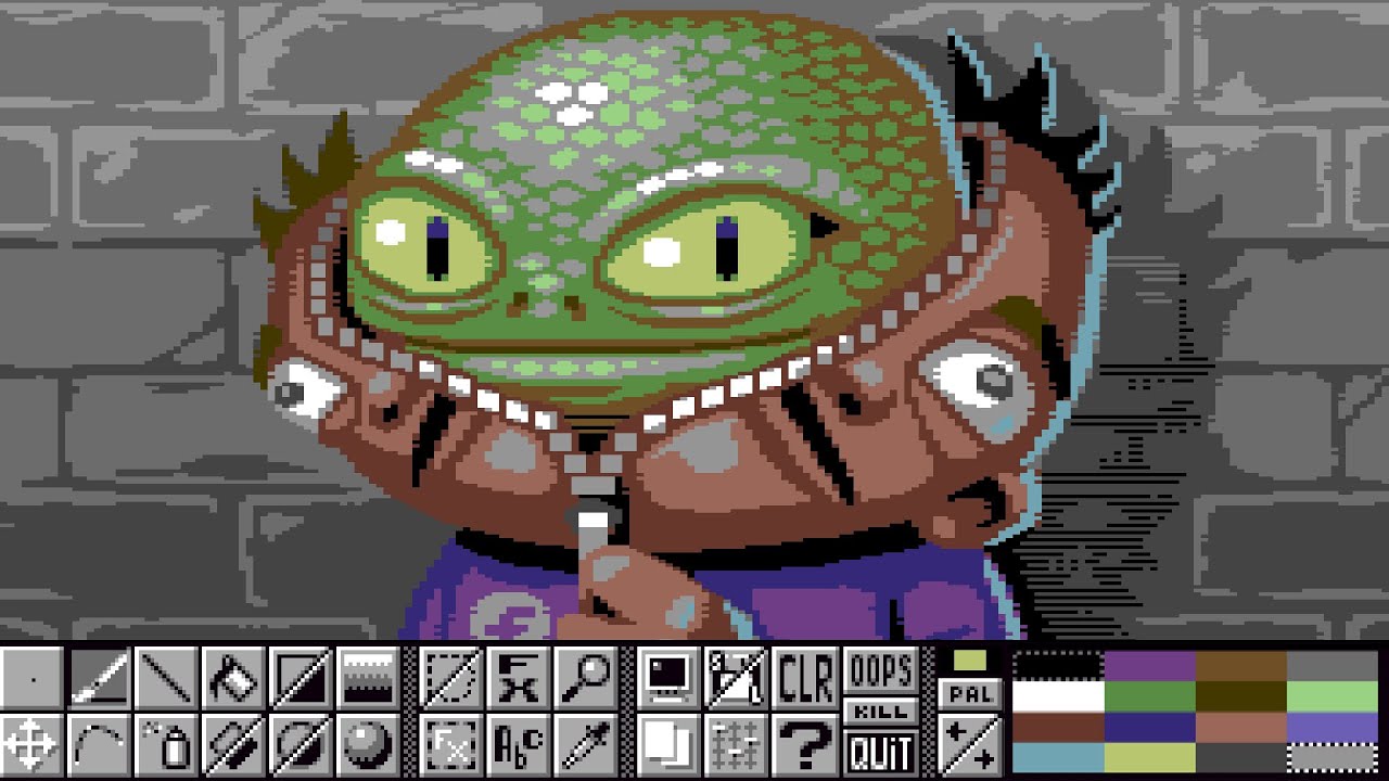 Open Up, C64 pixel art timelapse