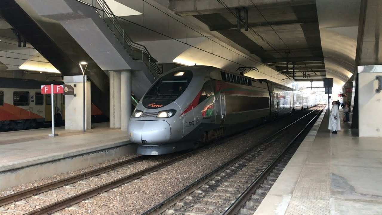 ONCF TGV Al Boraq 1203 départ de Rabat-Agdal avec salutation 👋🏼 (1080p 60 FPS)