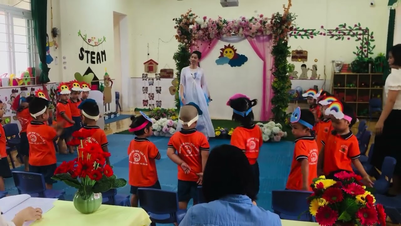 Hát vận động minh hoạ: Cháu vẽ ông mặt trời - 3 tuổi