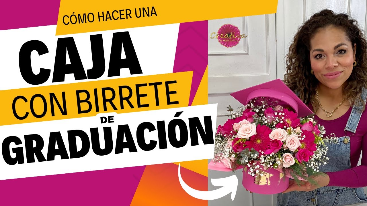 👩‍🎓CÓMO hacer un BIRRETE con flores para GRADUACIÓN👨‍🎓 -Tutorial -Paso a Paso