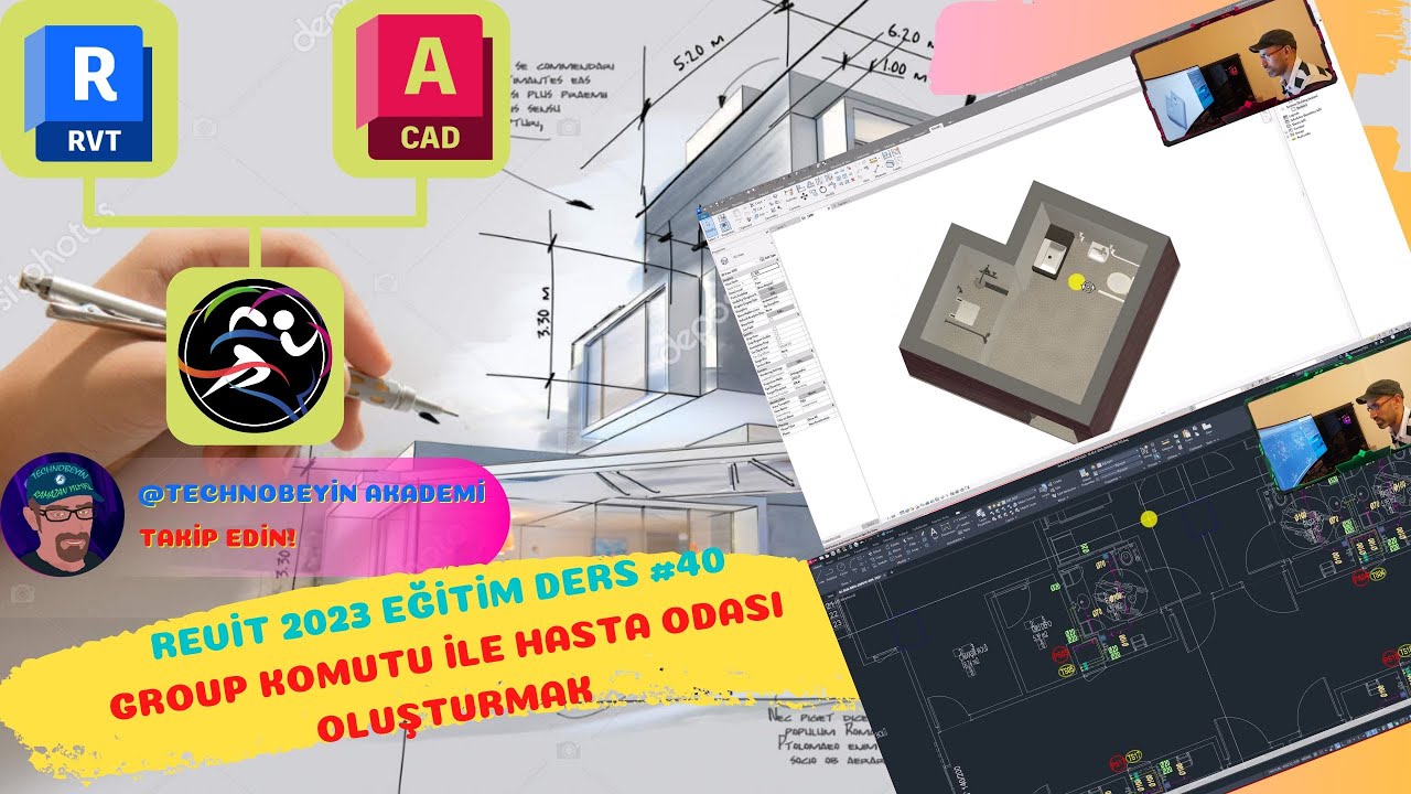 Revit 2022 Eğitim Ders #40 // Group Komutu İle Hasta Odası Oluşturmak