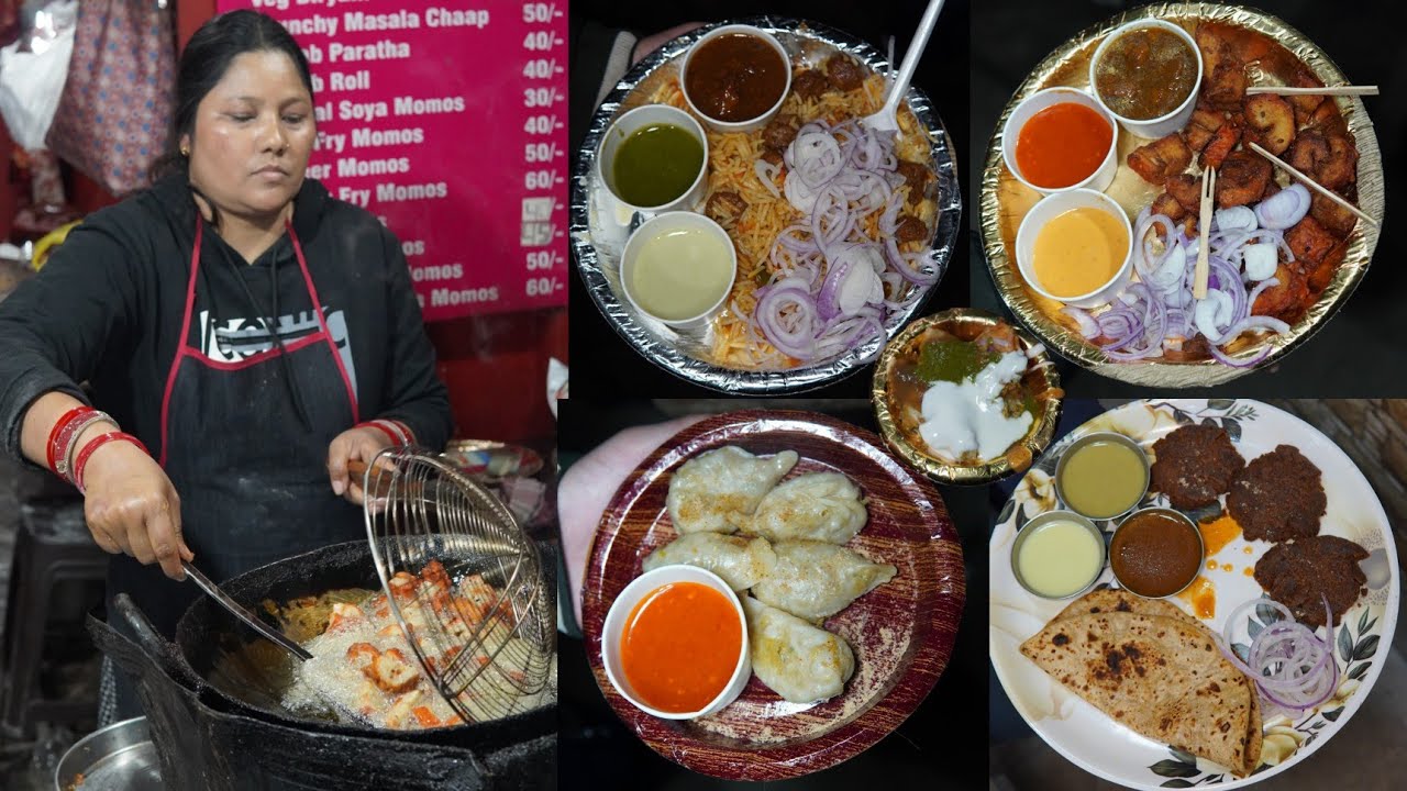 Nepali Aunty Amazing Momo, Gravy Biryani, Kabab Paratha & More || Kanpur Street Food