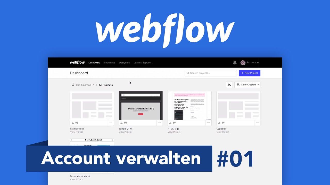 Webflow: Account erstellen & verwalten (Tutorial) Alles was du wissen musst