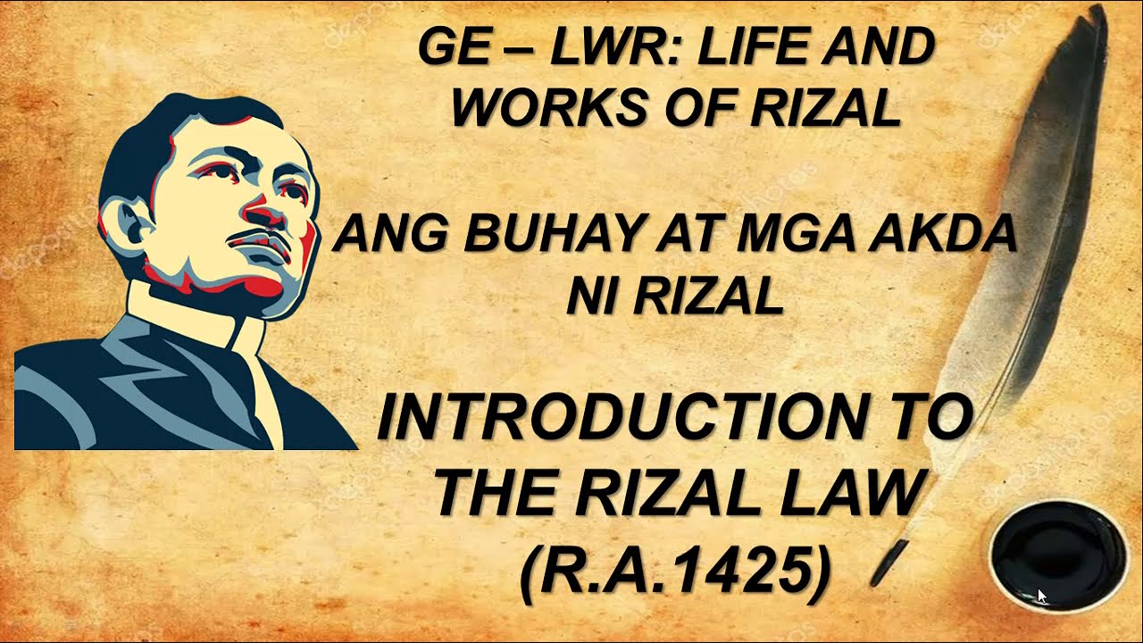 Rizal Law (RA 1425) Introduction & Trials of Rizal Bill (Horacio Dela Costa)