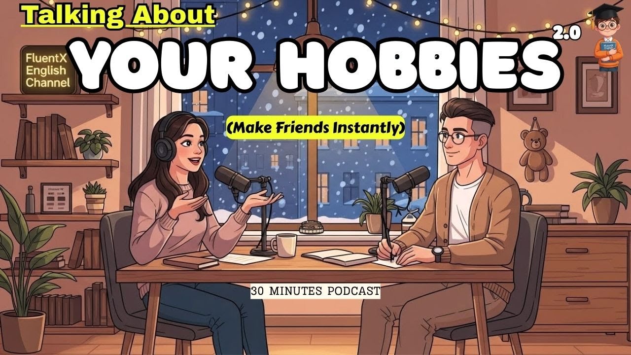 Lets Talk About Your Hobbies and Make (Friends Instantly) - Fluentx English Speaking Podcast