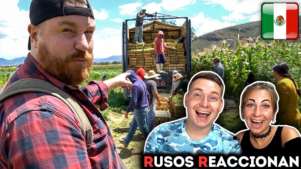 🇲🇽ALEMÁN TRABAJANDO en el CAMPO MEXICANO | 🇷🇺RUSOS REACCIONAN a EXTRANJEROS en el RANCHO de MÉXICO