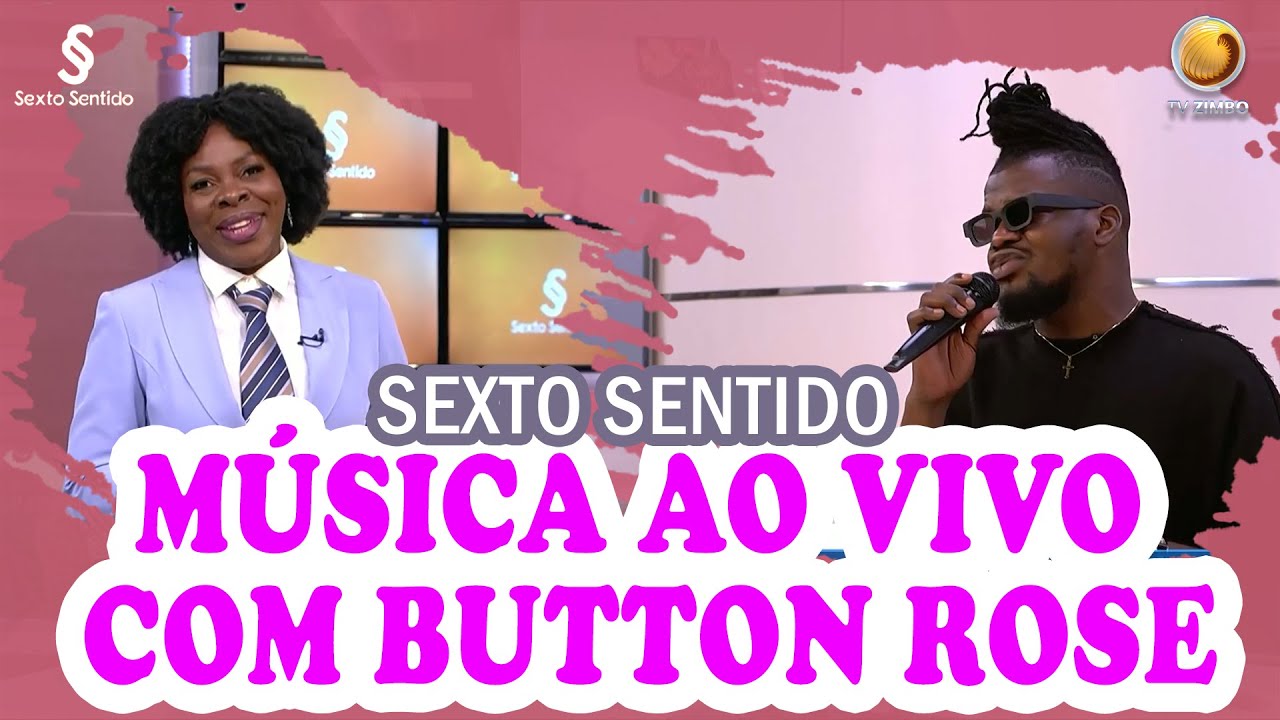 Button canta ao vivo música de Justino Handanga | Sexto Sentido | TV ZIMBO
