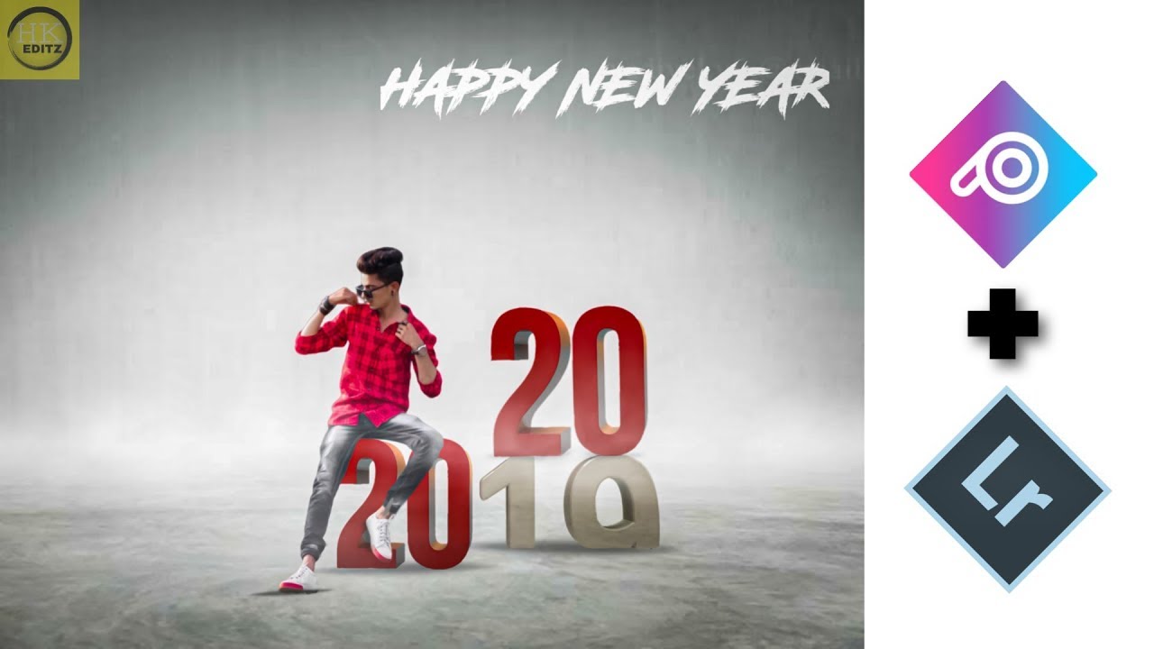Happy New Year 2020 Photo Editing | 2020 Happy New Year Photo Editing In Picsart | HK EDITZ