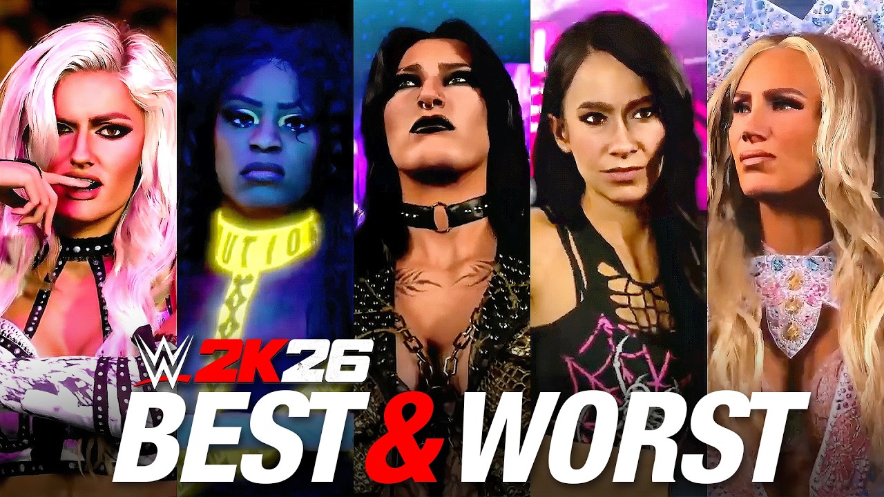 WWE 2K26: Best & Worst Women's Character Models & Women's Ratings Review