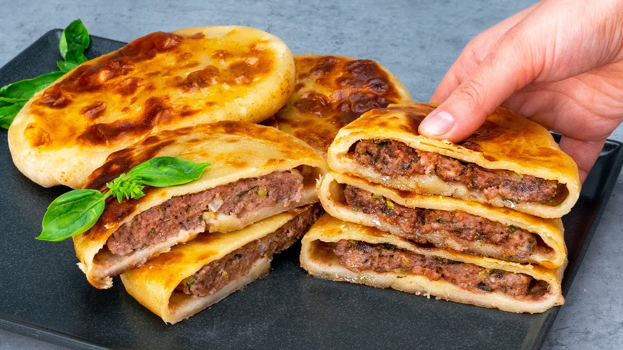 Tureckie placki - z mięsem i gotowanym ciastem. Będzie Ci się podobało!