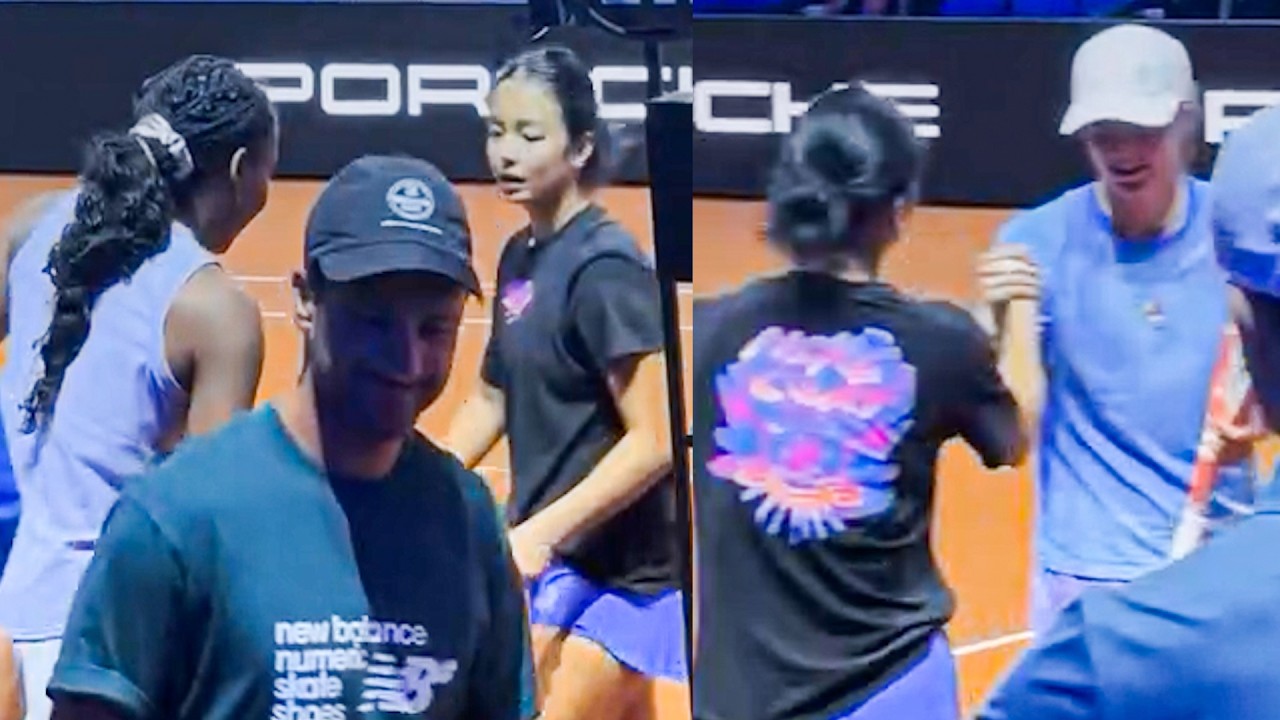 Alex Eala Shows Love to Iga Swiatek & Coco Gauff after Their Joint Practice | Stuttgart 2026