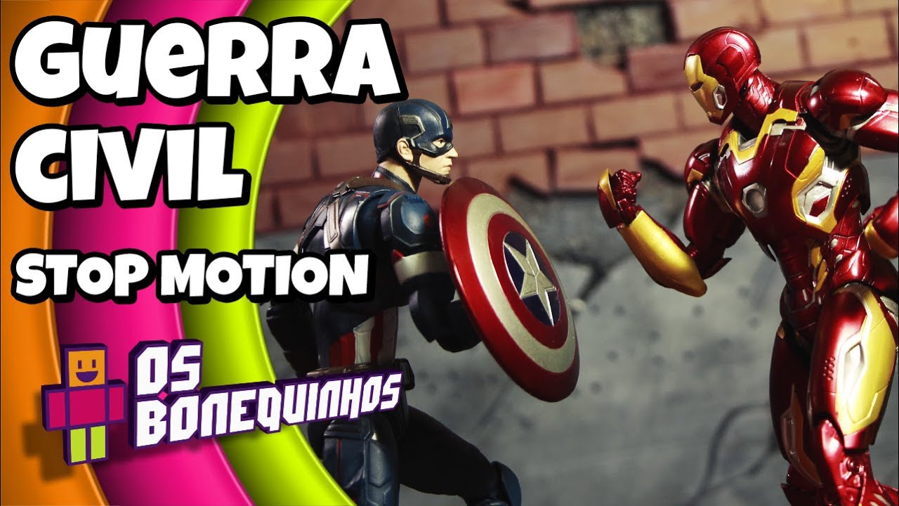 GUERRA CIVIL STOP MOTION Part. HOMEM ARANHA