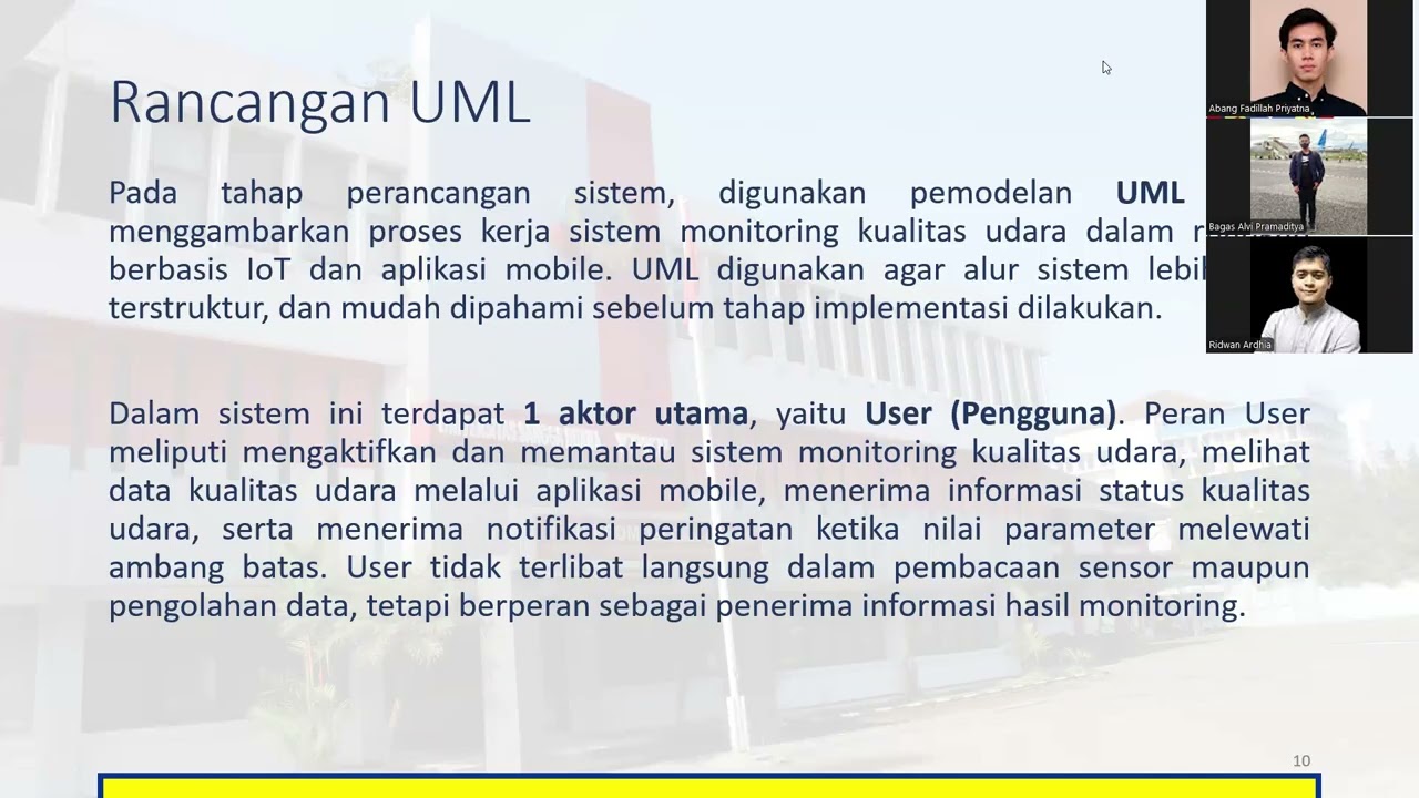 presentasi aplikasi monitoring suhu dan kelembapan