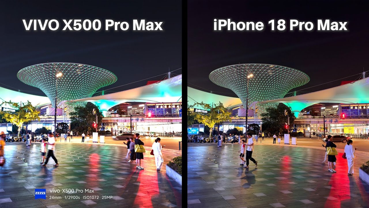 Vivo X500 Pro Max Vs iPhone 18 Pro Max camera comparison 