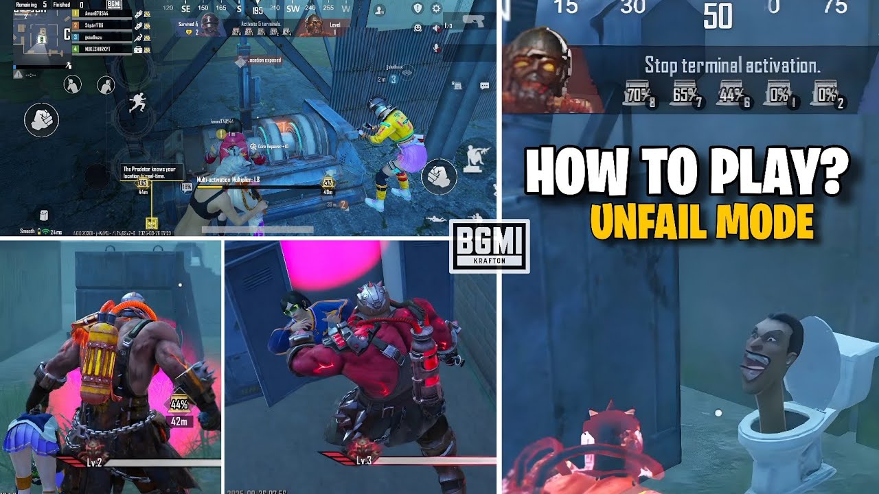 🔴 UNFAIL New Map | How To Play Unfail Mode PUBG / BGMI | Predator Vs Survivor Unfail Mode Tips trick
