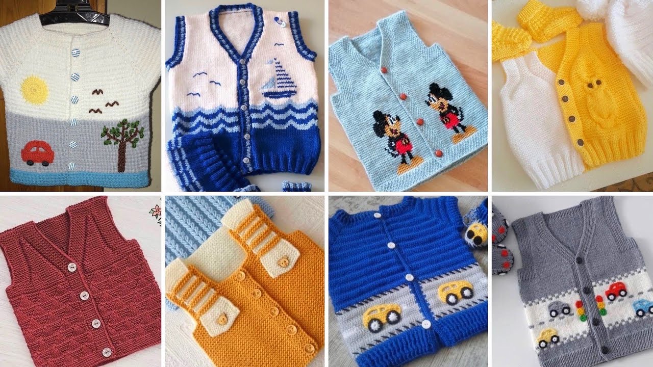 Baby boy vest models, Knitting and crochet baby boy vest models +30