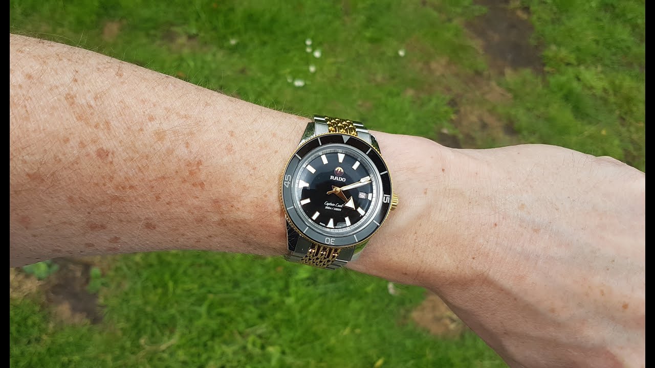 Rado Captain Cook Two-Tone 42 mm On 6.7 inch Wrist