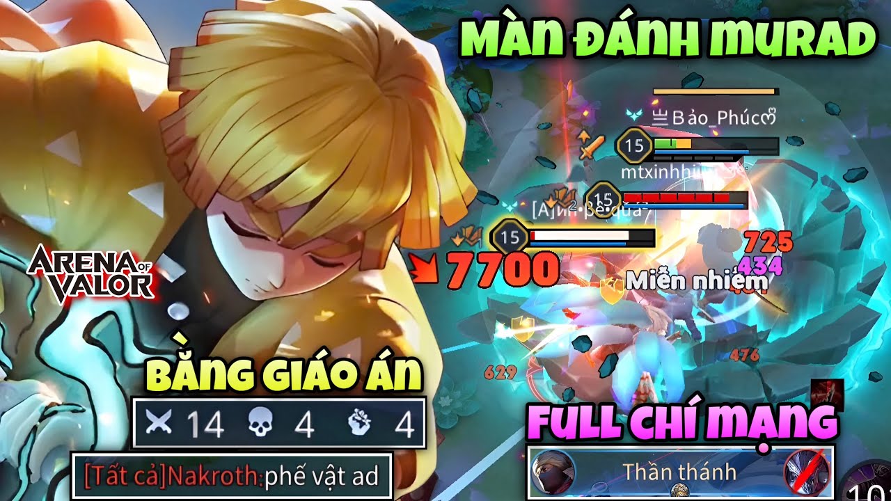 Màn Đánh Murad Lên Build Full Chí Mạng Đã Khiến Team Địch Phải Rơi Vào Cảnh Khó Khăn NTN !!!