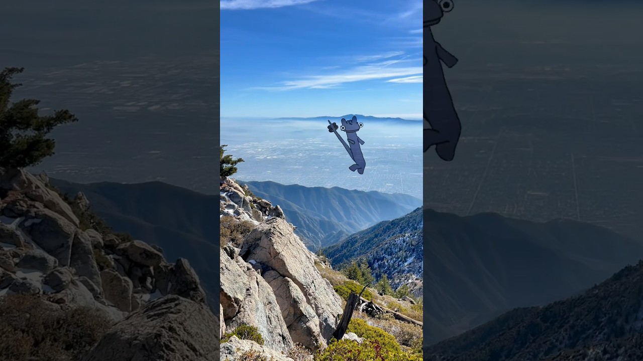 Winter hiking in Ontario Peak is truly the best 