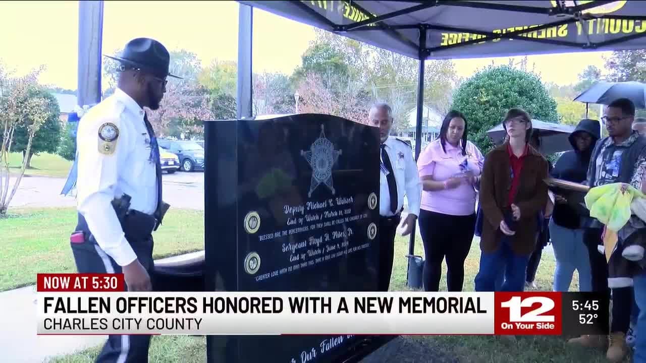 Charles City County honors fallen officers with new memorial