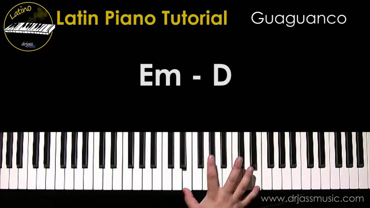 DRJASSMUSIC Latin Piano Tutorial - Guaguanco (English)